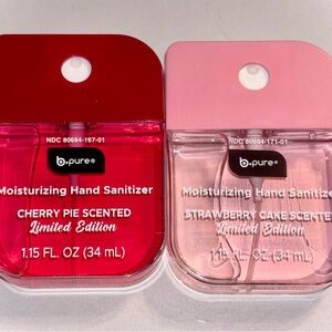 B Pure Strawberry Cake/Cherry Pie Moisturizing Hand Sanitizer-1.15oz-New/Limited